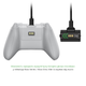Аккумуляторная батарея DOBE 1400 mAh (2шт) для геймпада Microsoft Wireless Controller консоли Xbox Series S | X, Xbox One / X / S / Elite / две белые, две черные крышки / зарядный кабель Type-C / LED индикатор статуса зарядки - изображение 5