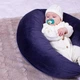Подушка MirSon для беременных и кормления 8304 Velvet Line 28-0006 Navy blue Велюр 30х170х20 см (2200006200291) - изображение 10