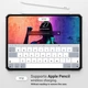 TPU+PC чехол Xundd c усиленными углами для Apple iPad Pro 11" (2018) Бесцветный / Черный - зображення 4