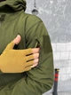 Зимова куртка Soft Shell з капюшоном, що відстібається, і вентиляцією Olive M - зображення 5