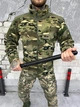 Тактична флісова кофта вставками з плащової тканини Fleece Jacket Polartec Multicam L - зображення 1