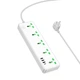 Удлинитель Hoco Talento 5-position socket AC13A |3USB/Type-C, 10A| белый - изображение 2