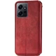 Шкіряний чохол-книжка GETMAN Cubic (PU) для Xiaomi Redmi Note 12 4G Червоний - изображение 2