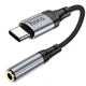 Перехідник Hoco LS36 адаптер Type-C to AUX (3.5mm) 0.12m для телефона для мобільних пристроїв Samsung/Xiaomi/Huawei/Meizu Сірий - изображение 3