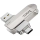 Флеш пам'ять HOCO UD10 2в1 USB3.0 Type C 128GB поворотний корпус накопичувач інформациї Сталевий - изображение 1