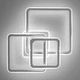 Светильник потолочный светодиодный LUMINARIA SONNE 90W 4S APP 525525 WHITECHROME 220V IP20 с пультом ДУ - изображение 5