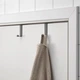 Крючки для двери 2 шт. IKEA SKOGSVIKEN СКОГСВИКЕН, черный, 204.238.19 - изображение 2