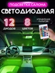 Світлодіодне Led підсвічування салону автомобіля RGB музичне з мікрофоном від прикурювача HR-01678 - зображення 1