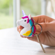 Brelok Kikkerland Unicorn LED keychain (KRL78-EU) (0612615092303) - obraz 2