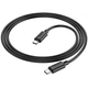 Кабель HOCO X88 Gratified 60W передача даних для Type-C to Type-C Black - зображення 3