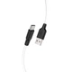 Кабель HOCO X21 Plus USB to Type-C 3A, 2м, силикон, силиконовые разъемы, Черный+Белый - изображение 1