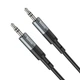 Аудіокабель HOCO UPA23 3.5mm male to 3.5mm male, nylon braid, 1m Metal Gray (6931474783820) - изображение 7
