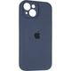 Чохол Fiji Silicone Case Full Camera для Apple iPhone 15 Plus бампер накладка із захистом камери Dark Blue - зображення 1