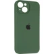 Чехол Fiji Silicone Case Full Camera для Apple iPhone 15 бампер накладка с защитой камеры Dark Green - изображение 1