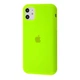 Чехол силиконовый Premium Silicone Case Full для Apple iPhone 11 lime green + Подарок защитное стекло ESD Mietubl для Apple iPhone - изображение 2
