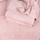 Махровий рушник середнього розміру з Бордюром GM Textile 50х90см 400г/м2 (Рожевий) - зображення 3