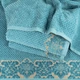 Рушник махровий середній 50x90см Damask Преміум якості Жакардовий з велюром 550г/м2 (Смарагдовий) - зображення 2