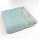 Банное махровое полотенце 70x140см Damask Премиум качества Жаккардовое с велюром 550г/м2 (Мятный) - изображение 1