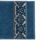Рушник махровий середній 50x90см Damask Преміум якості Жакардовий з велюром 550г/м2 (Темно-Синій) - зображення 5
