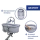 Кроватка Chicco Колыбель для новорожденного 5 в 1 Baby Hug Pro, серый (87076.40) - изображение 7