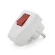 Вилка з вимикачем кутова YT-426A, 16A 250V, A105, White, Q24 - зображення 1
