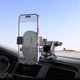 Тримач для мобільного HOCO H19 Mighty one-button car holder(center console) Black - изображение 5
