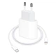Сетевое зарядное устройство адаптер для айфон PD 20W +кабель USB С-Lightning iPhone быстрая зарядка для телефона блочок - изображение 1