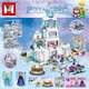 Конструктор для дівчаток Замок принцеси Ельзи Frozen з мультфільму Холодне серце Mega Bloks MG320 (фігурки, сани, гойдалки) 752 деталей Пластик - зображення 3