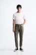 Джинси звужені Zara Slim Fit 32 темний хакі 8062/375/507 - изображение 1