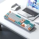 Клавиатура Aula Mechanical F2088 PRO White/Blue, plus 9 Orange keys KRGD blue (6948391234908) - изображение 3