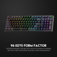 Игровая клавиатура Fantech MK890 ATOM96 USB (Blue Switch) (Black / Grey) Epik (184024) - изображение 3