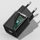 Мережевий зарядний пристрій Baseus Super Si Quick Charger 1C 30W (Чорний) (36270) - зображення 3