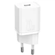 Сетевое зарядное устройство Baseus Super Si Quick Charger 1C 20W + кабель Type-C to Lightning (Белый) (156687) - изображение 2