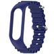 Ремінець Ocean Band для Xiaomi Mi Band 7/6/5/4/3 Синій / Deep navy - зображення 2
