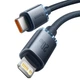 Дата кабель Baseus Crystal Shine Series Type-C to Lightning 20W (1.2m) (CAJY00020) Black - изображение 3