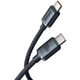 Дата кабель Baseus Crystal Shine Series Type-C to Type-C 100W (1.2m) (CAJY00060) (Black) (160226) - изображение 2