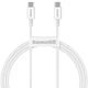 Дата кабель Baseus Superior Series Fast Charging Type-C to Type-C PD 100W (2m) (Білий) (51209) - зображення 1