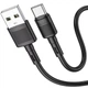 Дата кабель Hoco X83 Victory USB to Type-C (1m) Black - зображення 2