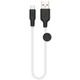 Дата кабель HOCO X21 Plus Silicone MicroUSB Cable (0.25m) (Чорний / Білий) (99921) - зображення 1
