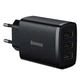 Мережевий зарядний пристрій Baseus Compact 17W (3USB) (Чорний) (136545) - зображення 1