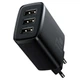 Мережевий зарядний пристрій Baseus Compact 17W (3USB) (Чорний) (136545) - зображення 2