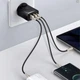 Сетевое зарядное устройство Baseus Compact Quick Charger 30W QC+ PD (1Type-C + 2USB) (Черный) (50738) - изображение 4