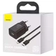 Сетевое зарядное устройство Baseus Super Si Quick Charger 1C 20W + кабель Type-C to Lightning (Черный) (34478) - изображение 6