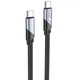 Дата кабель Hoco U119 Machine charging data Type-C to Type-C 60W (1.2m) Black - изображение 1