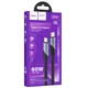 Дата кабель Hoco U119 Machine charging data Type-C to Type-C 60W (1.2m) Black - изображение 5