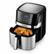 Аэрофритюрница мультипечь Transa Electronics SimpleFry TE-460 1700 Вт 6 л 8 программ Серебристо-черная - изображение 6