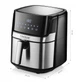 Аэрофритюрница мультипечь Transa Electronics SimpleFry TE-460 1700 Вт 6 л 8 программ Серебристо-черная - изображение 11