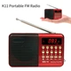 Радиоприемник цифровой с аккумулятором и ремешком Радио FM LED-дисплей MP3-плеер USB-рекордер RED - изображение 4