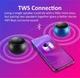 Портативная мини-колонка Bluetooth 5.0 TWS 3W объемный звук Металлический корпус с ремешком Black (725095154827) - изображение 9