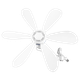 Безшумний стельовий вентилятор із 6 листям і живленням від USB White - зображення 1